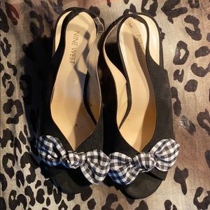 Nine West sling back shoes